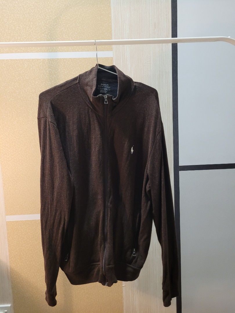 Polo brown jacket cheap
