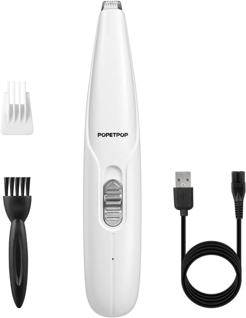 POPETPOP Dog Clippers Low Noise Cordless Electric Pet Hair