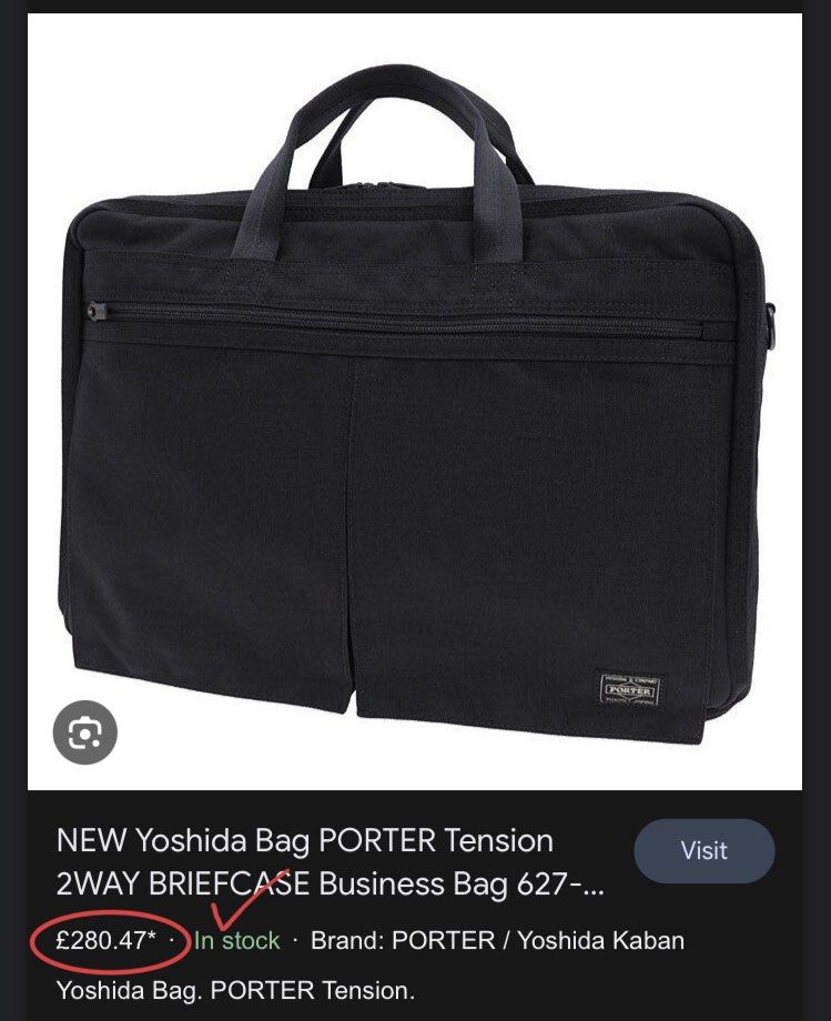 PORTER YOSHIDA CO TENSION 2WAY BRIEFCASE BUSINESS BAG OLIVE GREEN