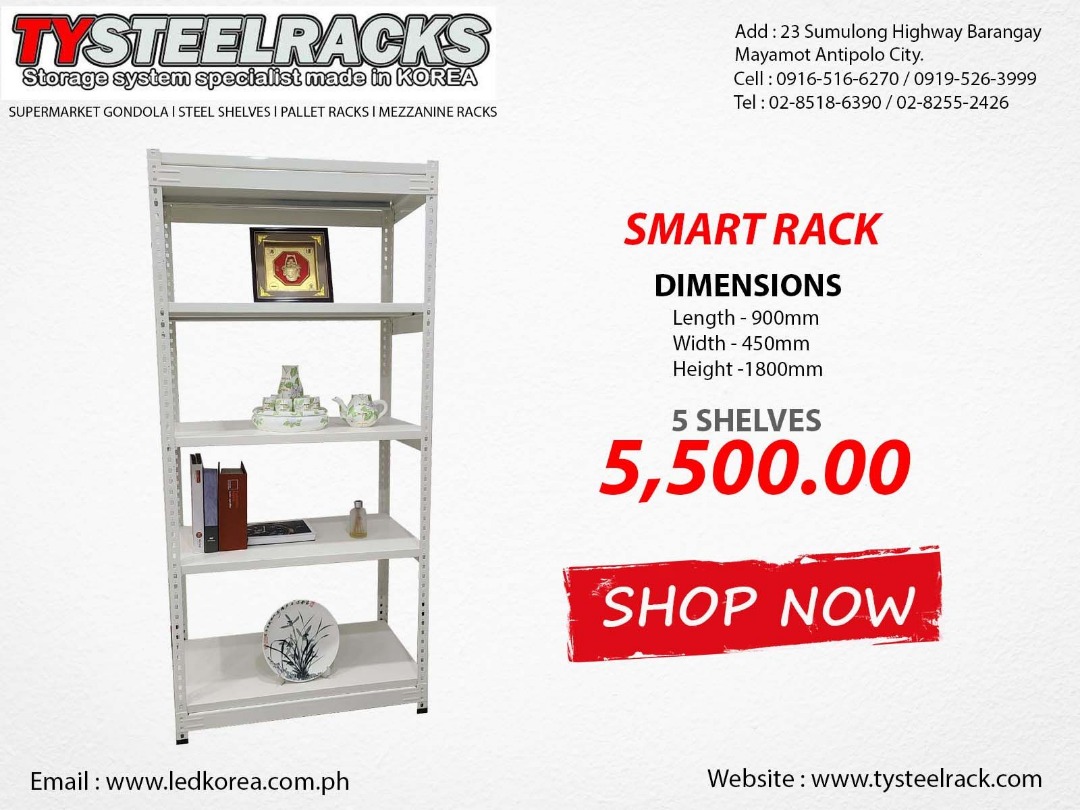 Powder Coated steel Storage Rack, Furniture & Home Living, Furniture ...