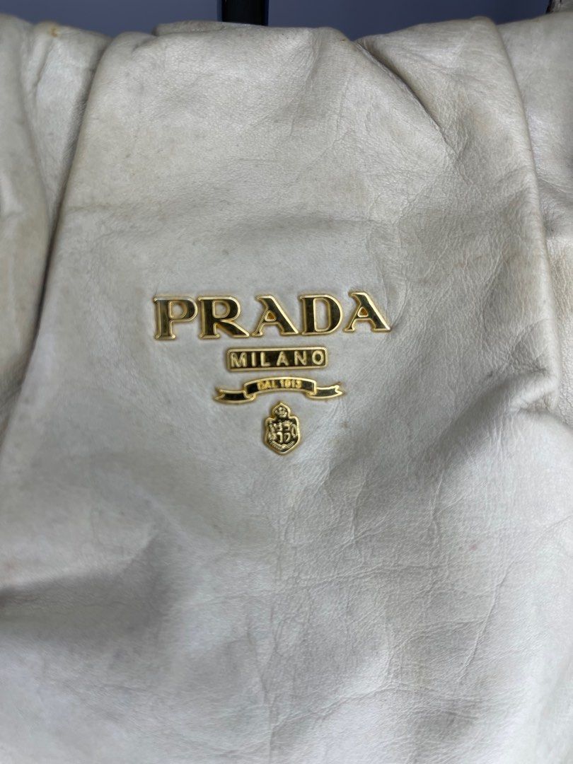 Prada Leather Belted Shoulder Bag (Category: Luxury Bags & Wallets) located in Bacolor. Submitted by getluxeph (Listing ID 1265702527, Image 2). Description: Guaranteed Authentic Rank AB Needs cleaning 10,500 Please manage your expectations as you are buying used/pre-loved items. All sales are final..