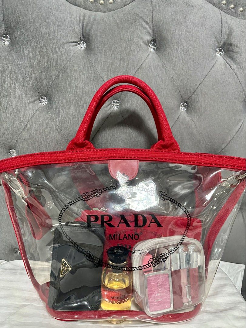 Prada PVC tote bag Luxury Bags Wallets on Carousell