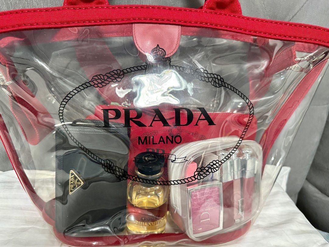 Prada PVC tote bag Luxury Bags Wallets on Carousell