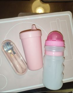 Preloved Baby Toddler Placemat Silicone Bento Lunch Box Sippy Cup