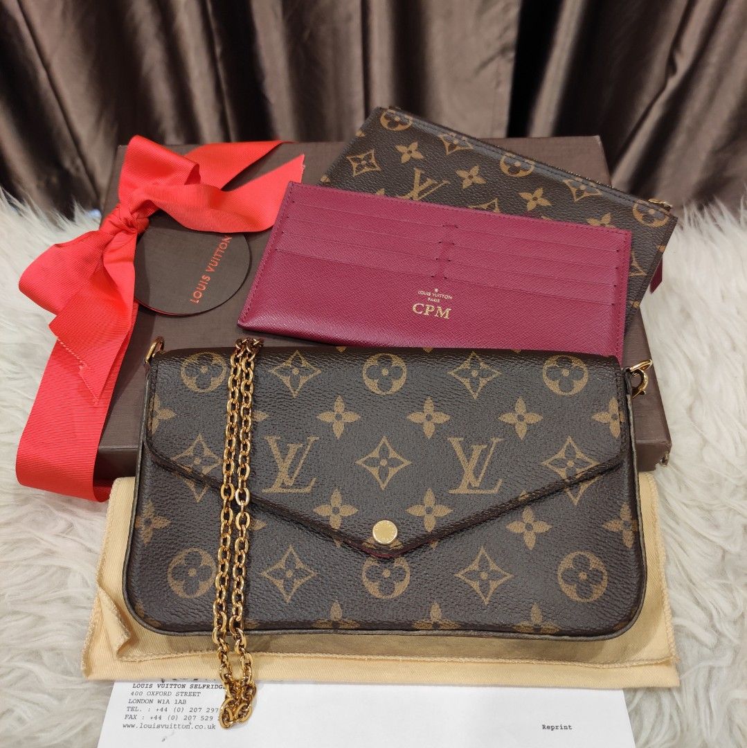 Vintage LV pochette with chain strap, Luxury, Bags & Wallets on Carousell