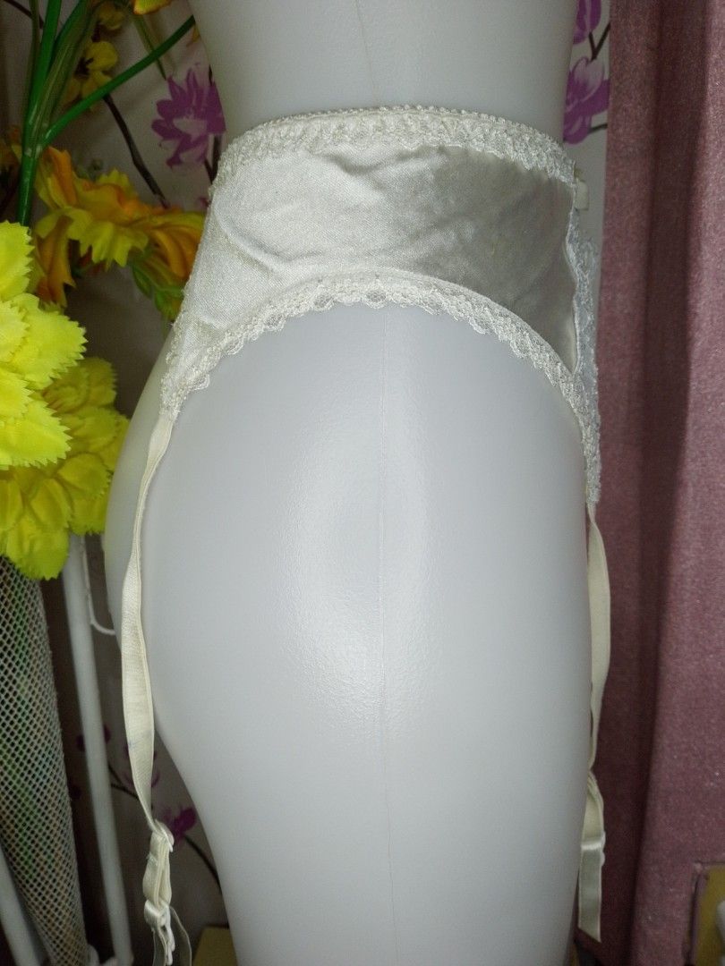 Preloved VS Cream white Stocking suspender (Category: Undergarments & Loungewear) located in Dasmarinas. Submitted by ms.happycorsets (Listing ID 1265702600, Image 3). Description: Preloved Cream white Stocking suspender Victoria secret on tag Can Fit to Small size to Medium size Stretchable Fabric With 4 stocking suspender No flaws Actual Photo Color may Change due to Camera Flash💕 Please Manage your Expectations Since this is preloved Clothes 