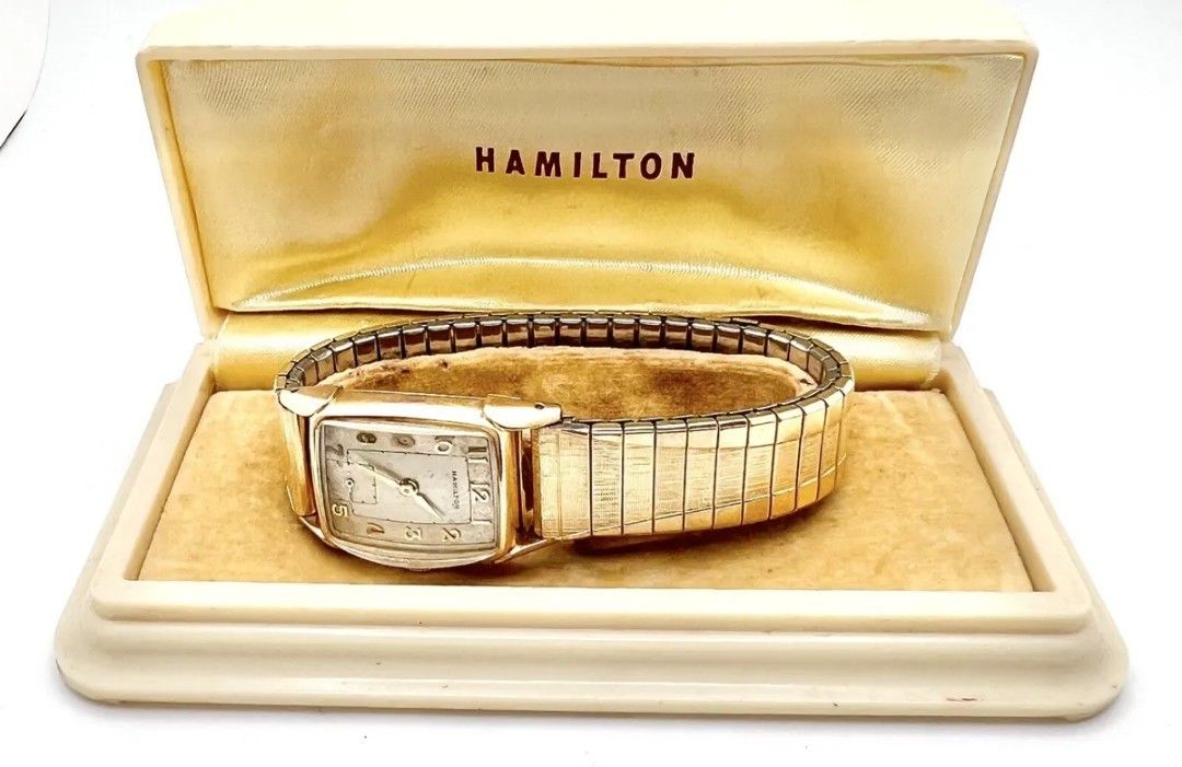 Hamilton 10k gold filled Watch 1930s for Parts or Repair 海外 即決-