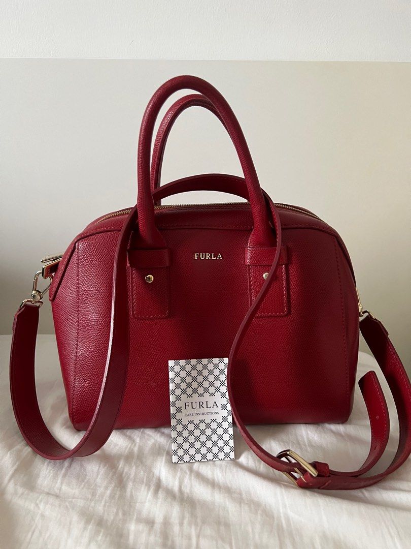 Red leather sales purses sale