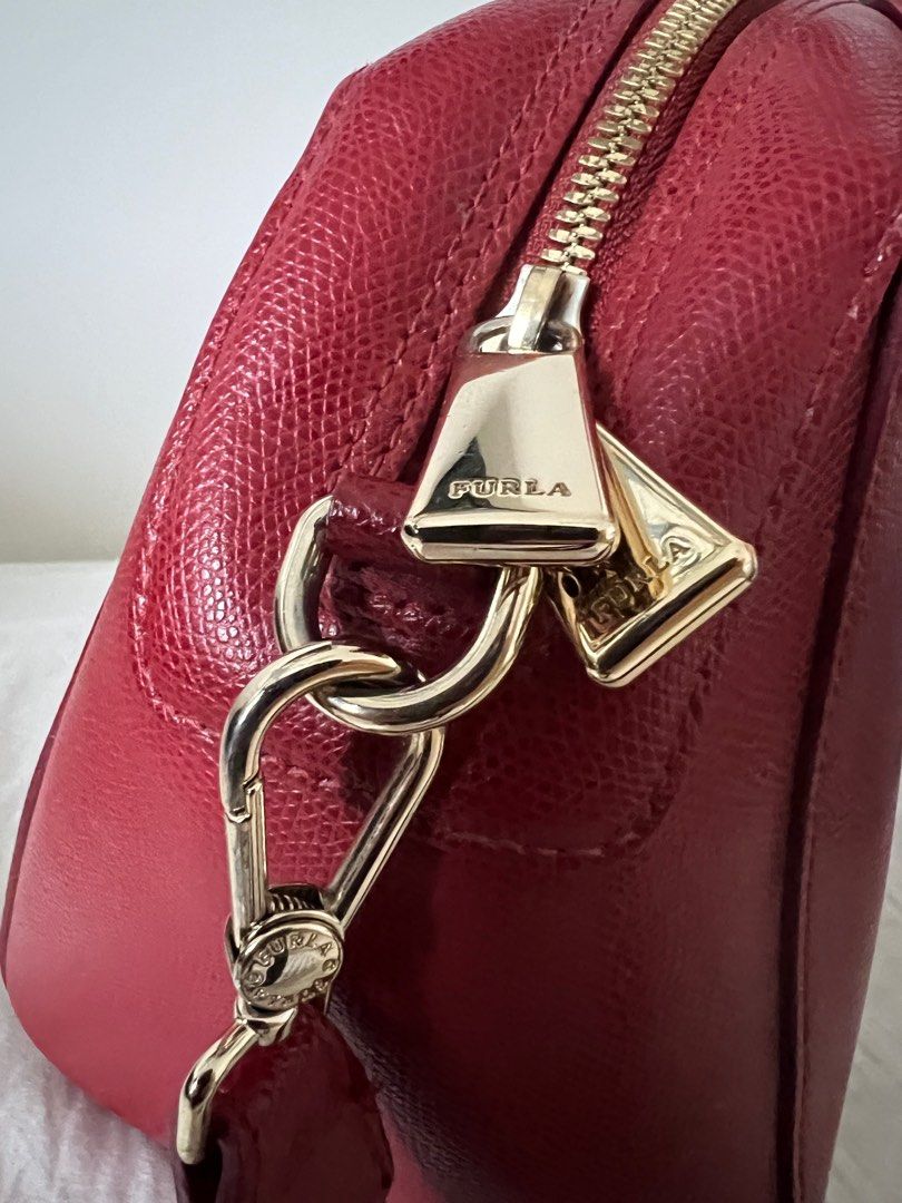 438 Year End SALE RED SALE Authentic Furla Leather Bag in Red