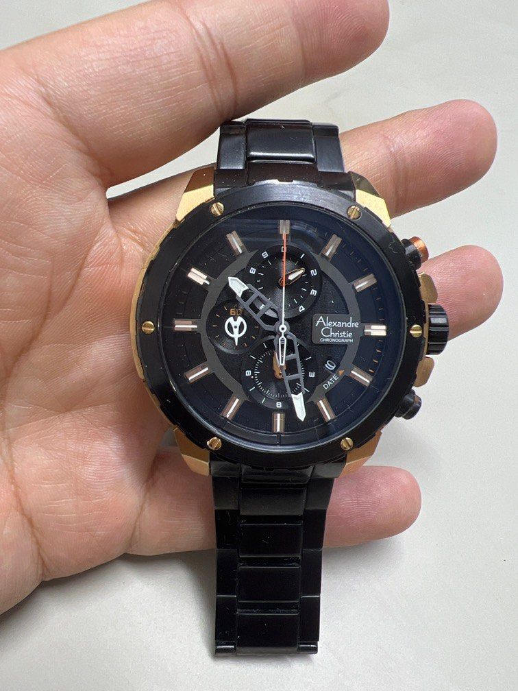 Alexandre christie black rose gold sale