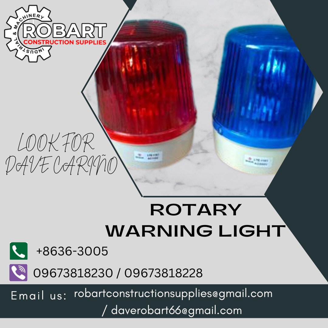 ROTARY WARNING LIGHT, Commercial & Industrial, Construction Tools ...
