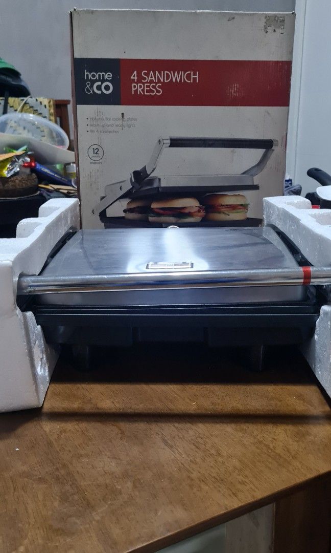 Sandwich/burger press (Category: Ovens & Toasters) located in Pasig City. Submitted by ustaq (Listing ID 1265541711, Image 3). Description: Home&Co enjoy this burger press for 1299 from Australia unused with minimal flaws PM for more details and questions PM for actual video.