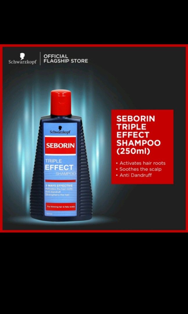 Schwarzkopf Seborin Triple Effect Shampoo 250ml worth 15, Beauty