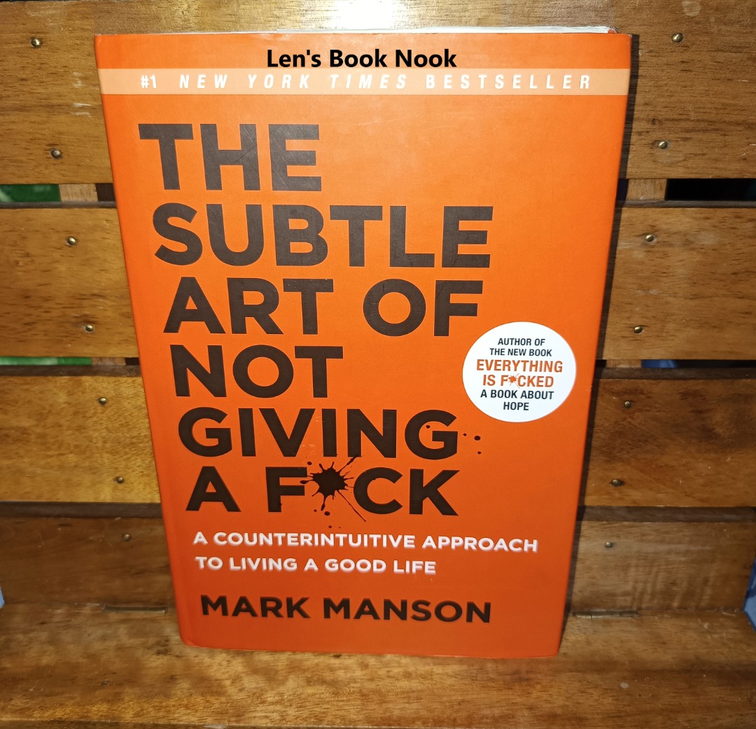 Self-Help: The Subtle Art of Not Giving a F*ck by Mark Manson (HC ...