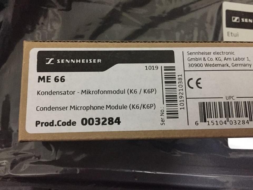 SENNHEISER ME66 SHOTGUN MICROPHONE WITH K6 POWER MODULE KIT, Audio