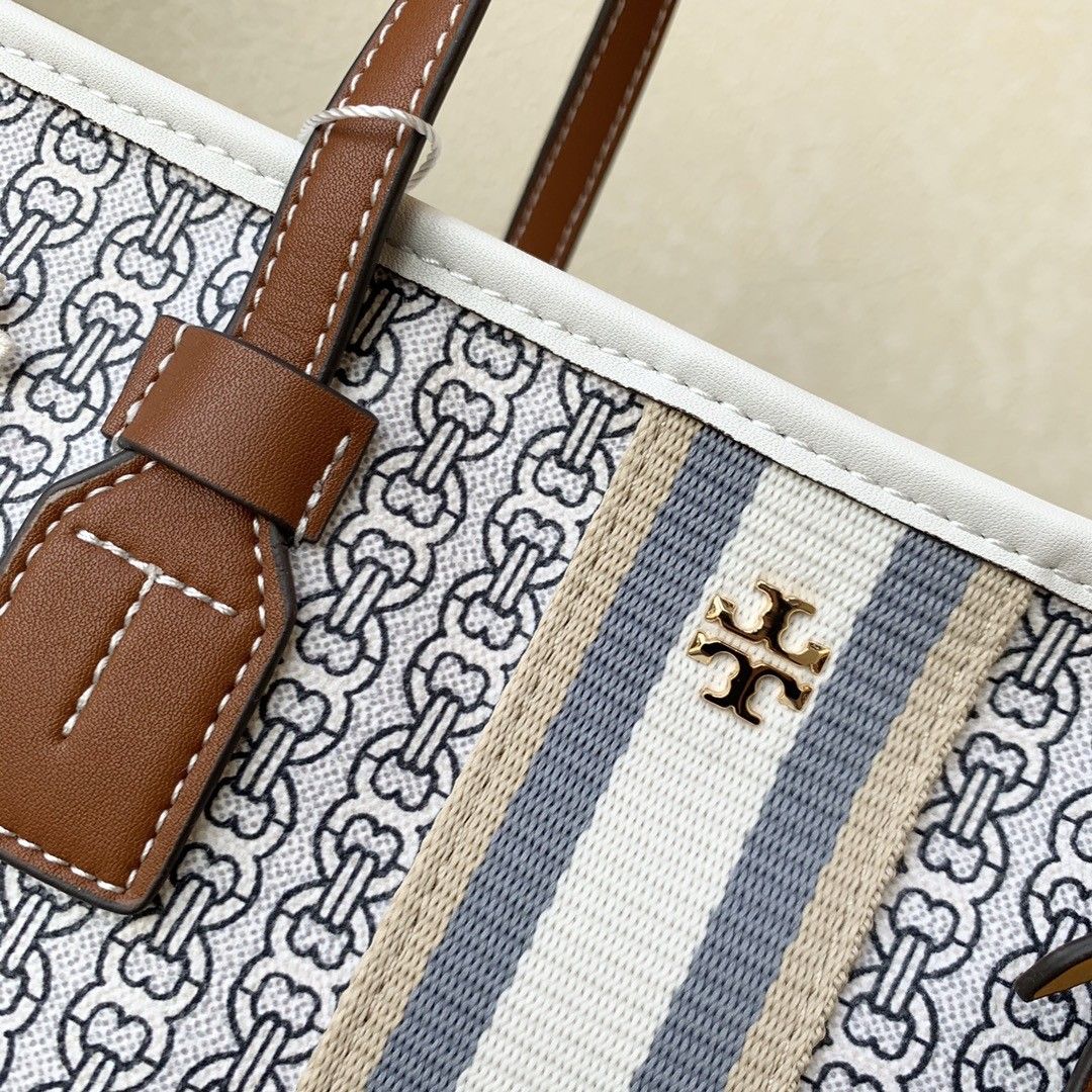 Tory burch gemini link hotsell canvas applique mini bag