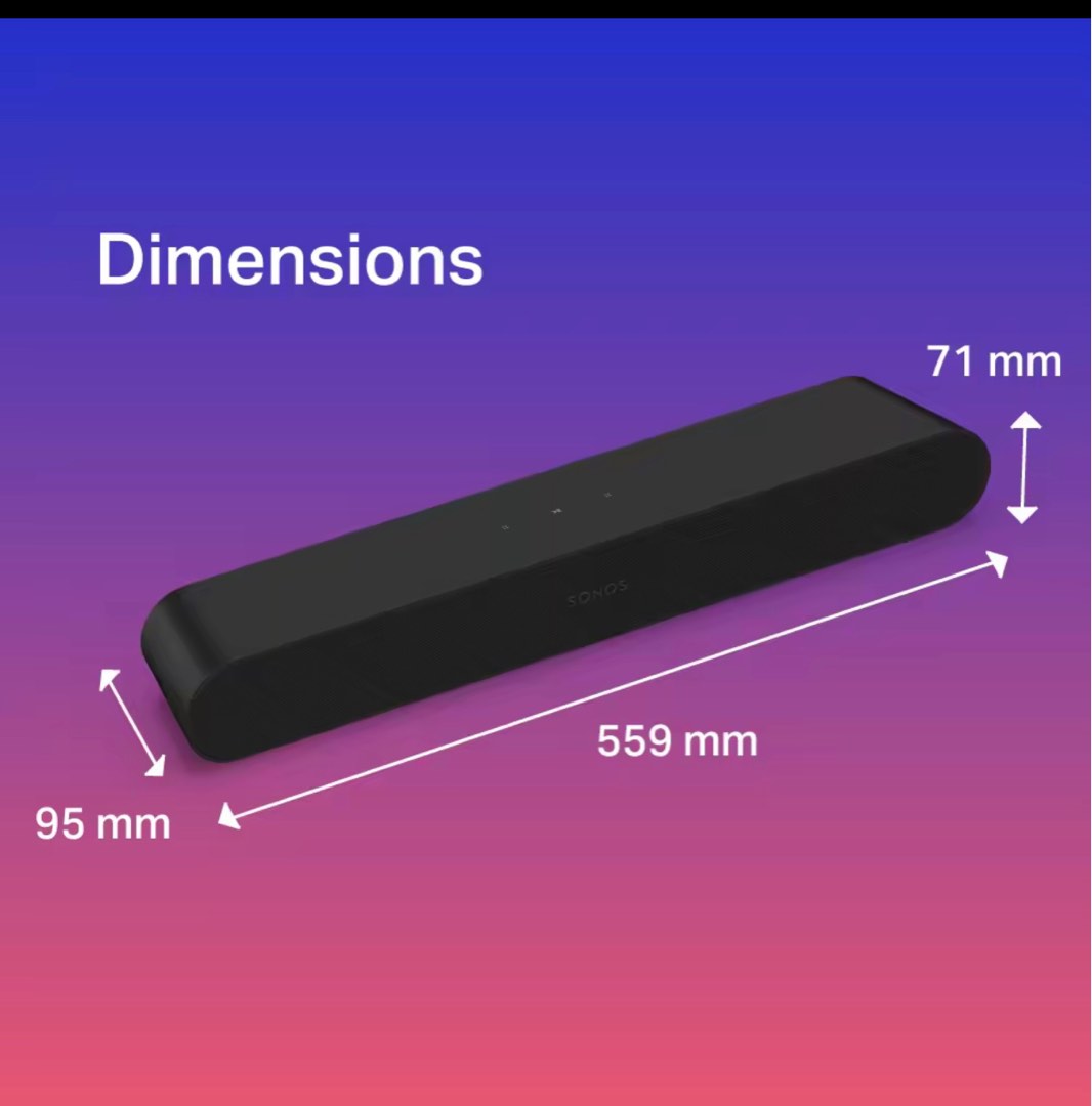 Sonos Soundbar Ray especially for dialogues and movies, Audio
