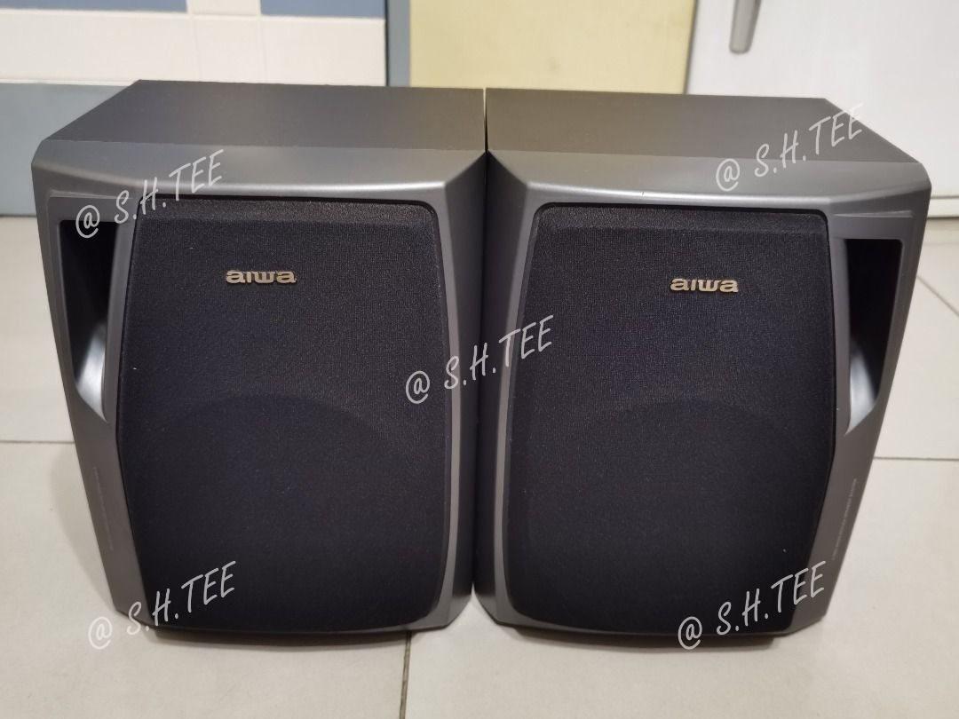 Speaker Aiwa 2 Way Bookshelf For Hifi Amplifier Home Theater