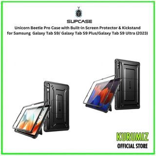 Supcase Unicorn Beetle Pro Case for Samsung Galaxy Tab S9 Plus/Galaxy Tab S9 Ultra (2023) with Built-in Screen Protector & Kickstand