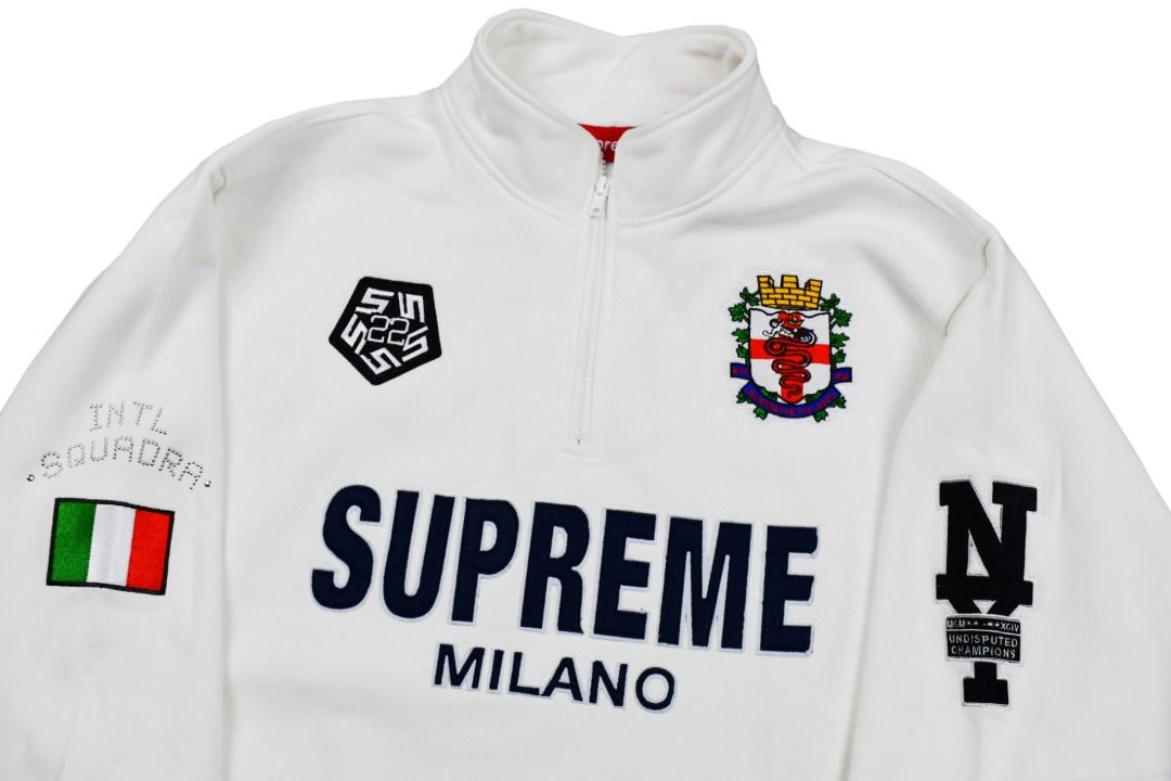 Supreme 22FW Milano Half Zip Pullover AC米蘭限定半拉鍊開衫套頭立領