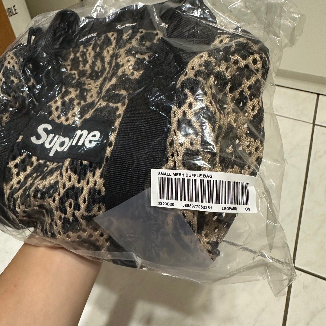 Supreme Mesh Mini Duffle Bag Leopard 豹紋網包小包街頭潮流品牌, 他