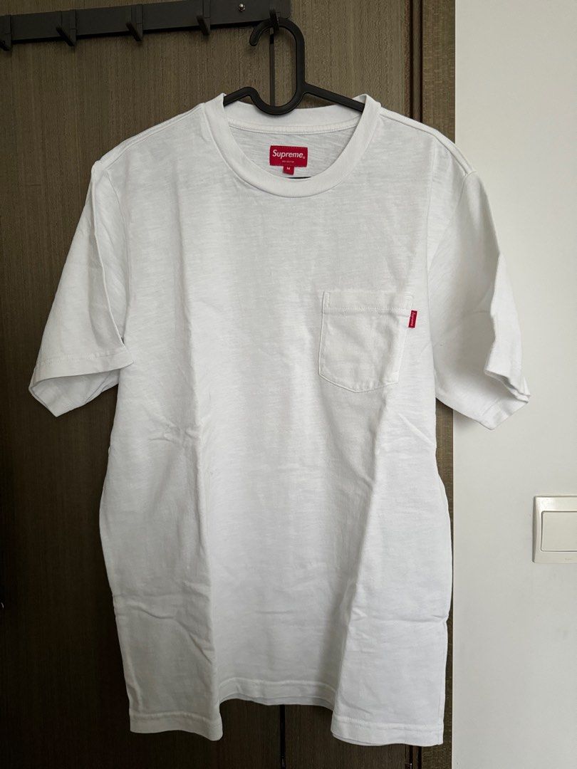 Supreme Pocket Tee M Size, 男裝, 上身及套裝, T-shirt、恤衫、有領衫