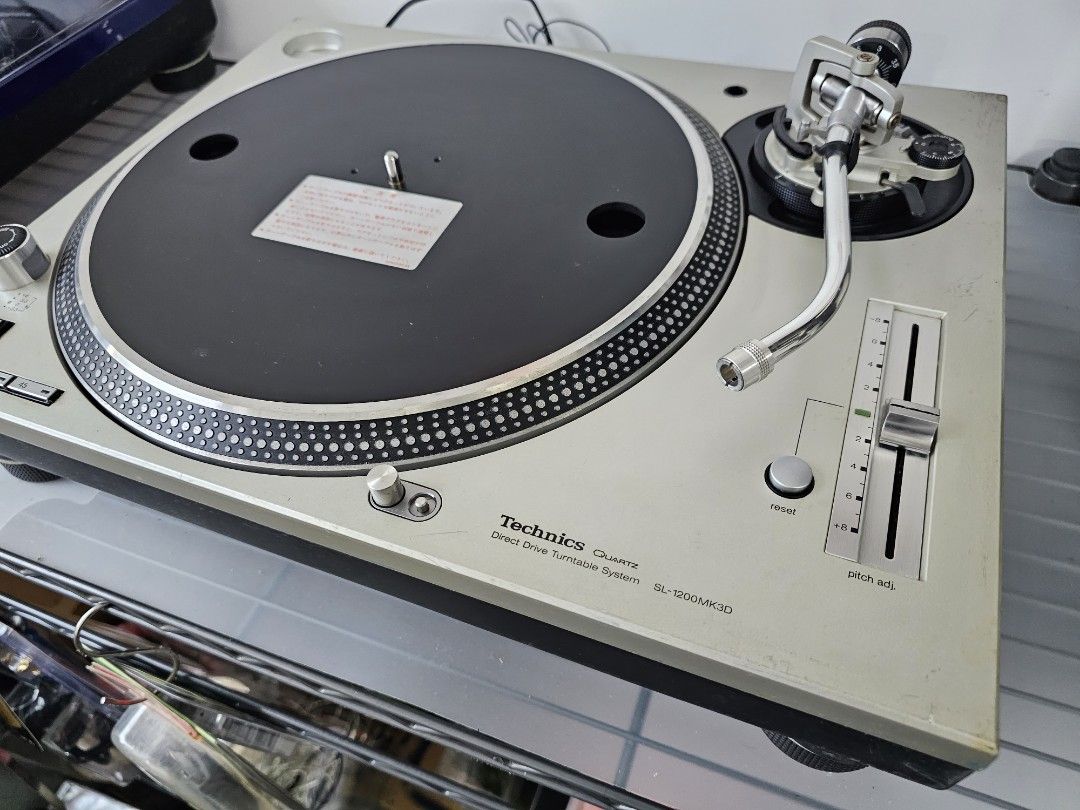 Technics SL-1200MK3D DJ黑膠唱盤(包括保護殼& 變壓器) 1, 音響器材