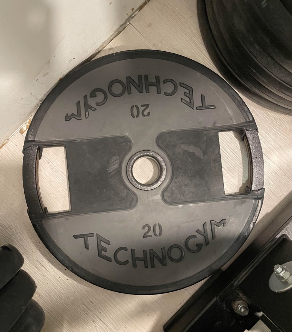 Technogym weight plates / weight plate / 膠餅 / 膠鐵餅 / gym / fitness / 健身