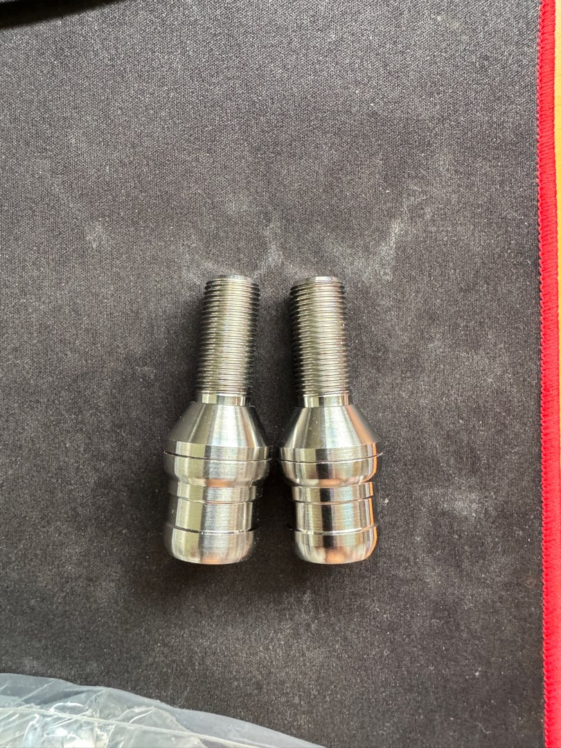 Ti lugs bolts M14 x 1.25 tread pitch 50mm length, Car Accessories