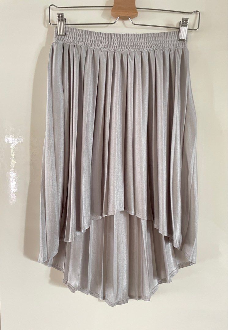 Silver skirt topshop discount