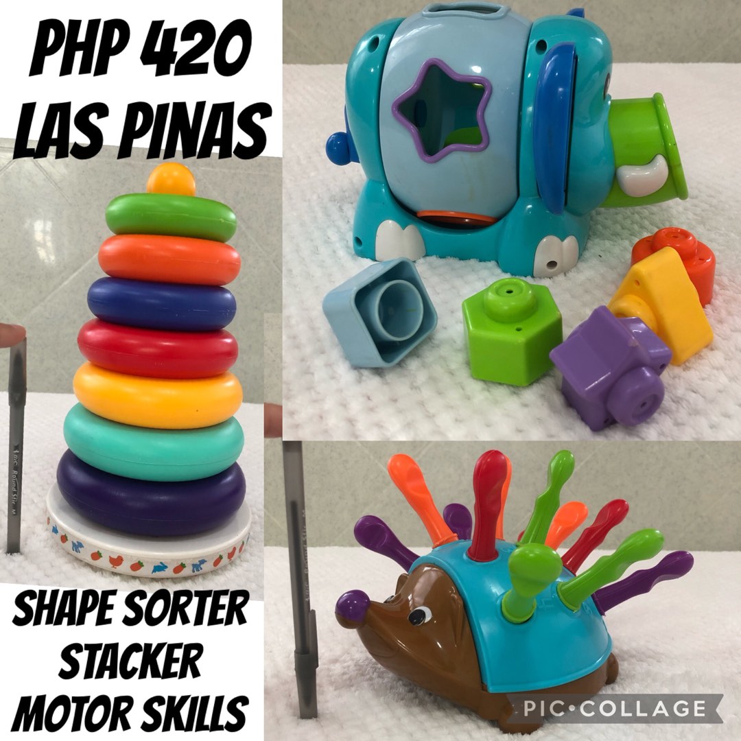 Toy Autism shape sorter stacker tower learning resources, Babies