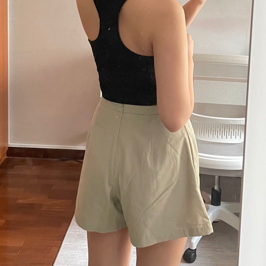ttr sage green flowy shorts Women s Fashion Bottoms Shorts on