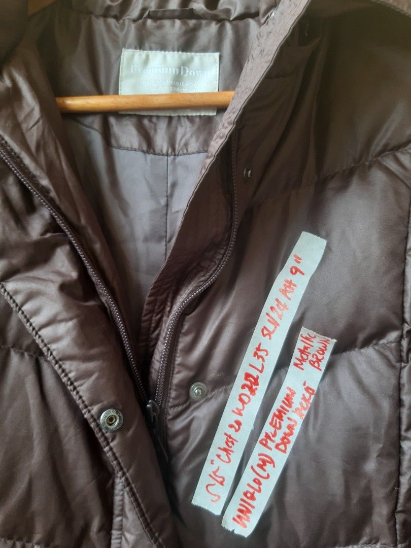 sold UNiqlo PREMIUM DOWN LONG JACKET with free jacket bonnet