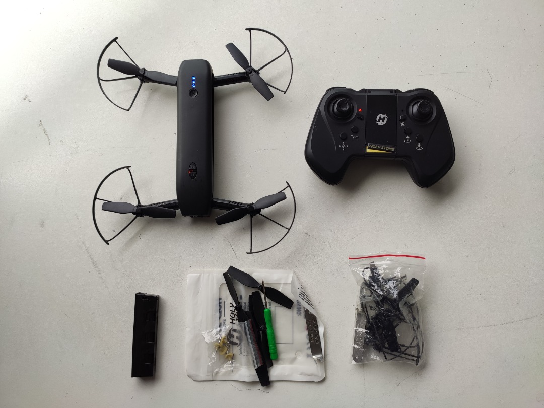 Used Holy Stone HS161 drone w 2 batteries Photography Drones on