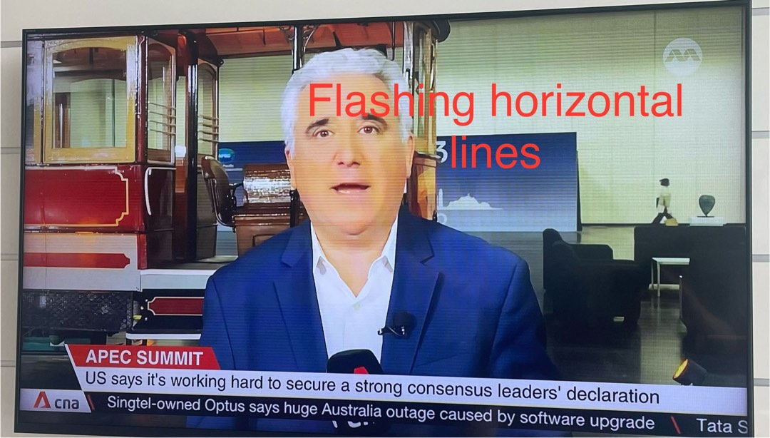 Used Original Sony 55 Inch TV KDL55W800C, faulty with flickering