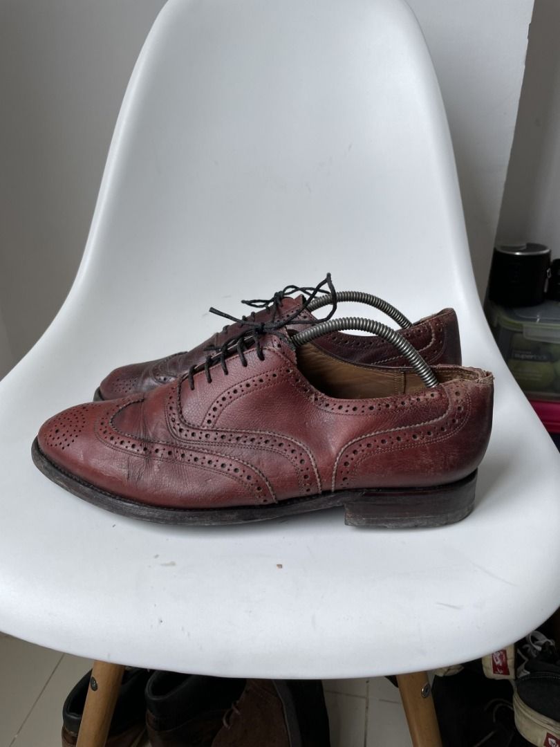 Van Bommel Oxford Brogue Wingtip Pantofel Genuine Leather Original