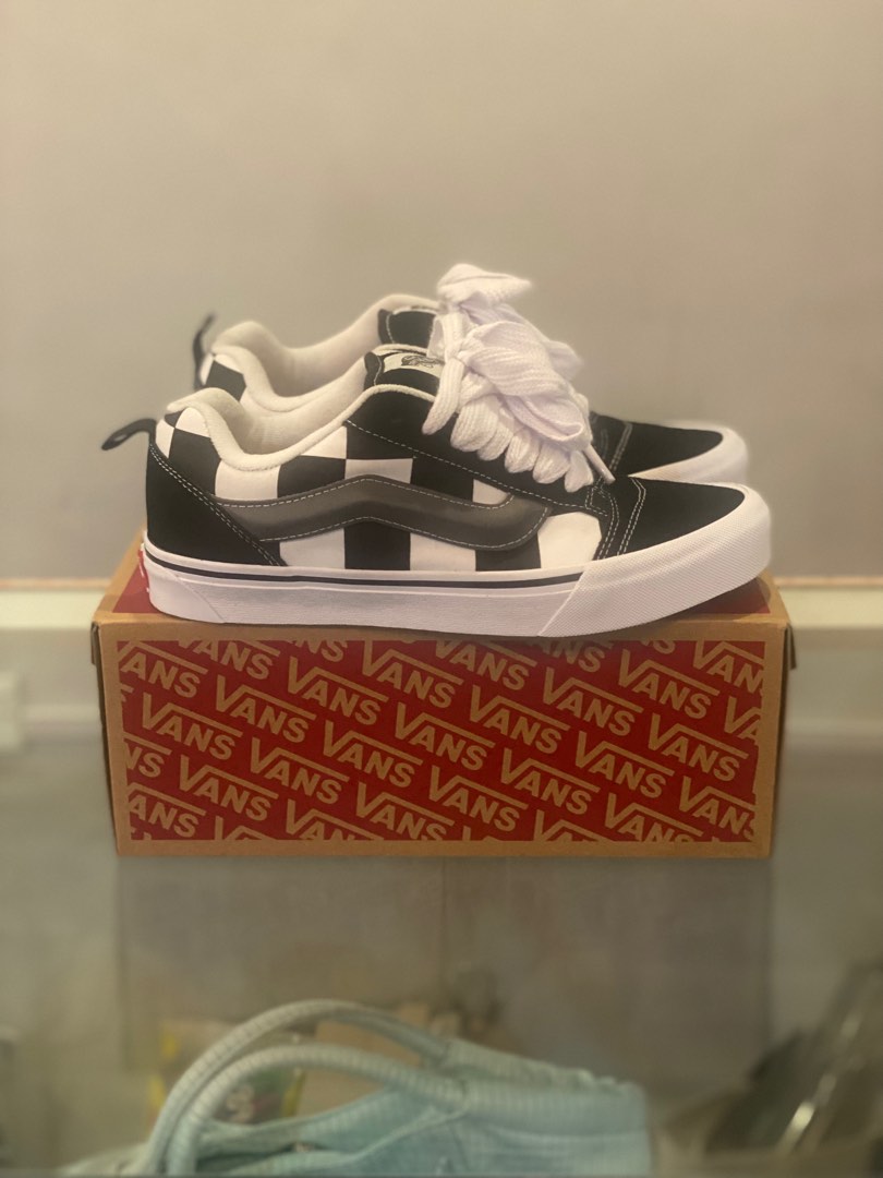 Vans Knu Shool Mega Check Black Men s Fashion Footwear Sneakers