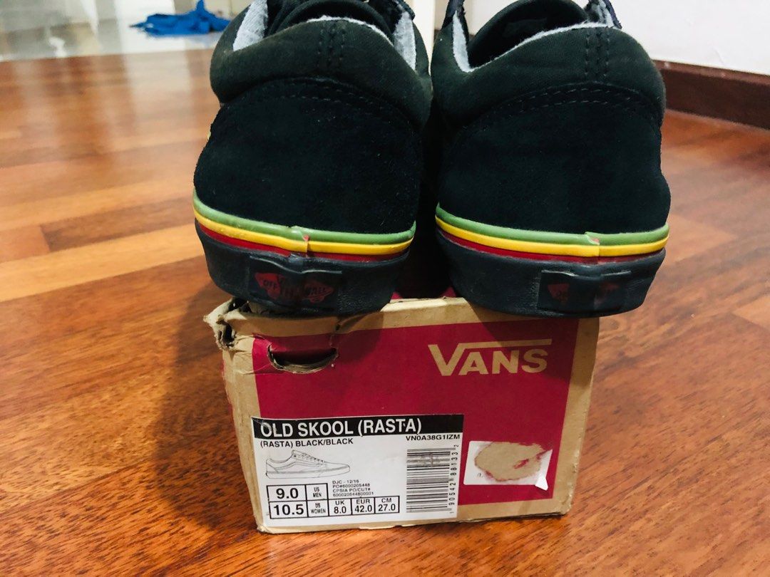 Vans old skool rasta hotsell