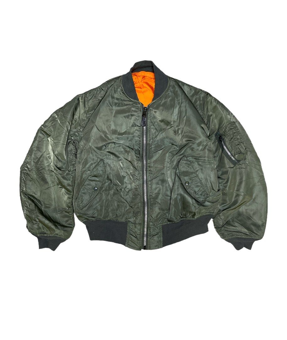 Vintage Alpha Industries Reversible Bomber Jacket, Men's Fashion, Coats ...
