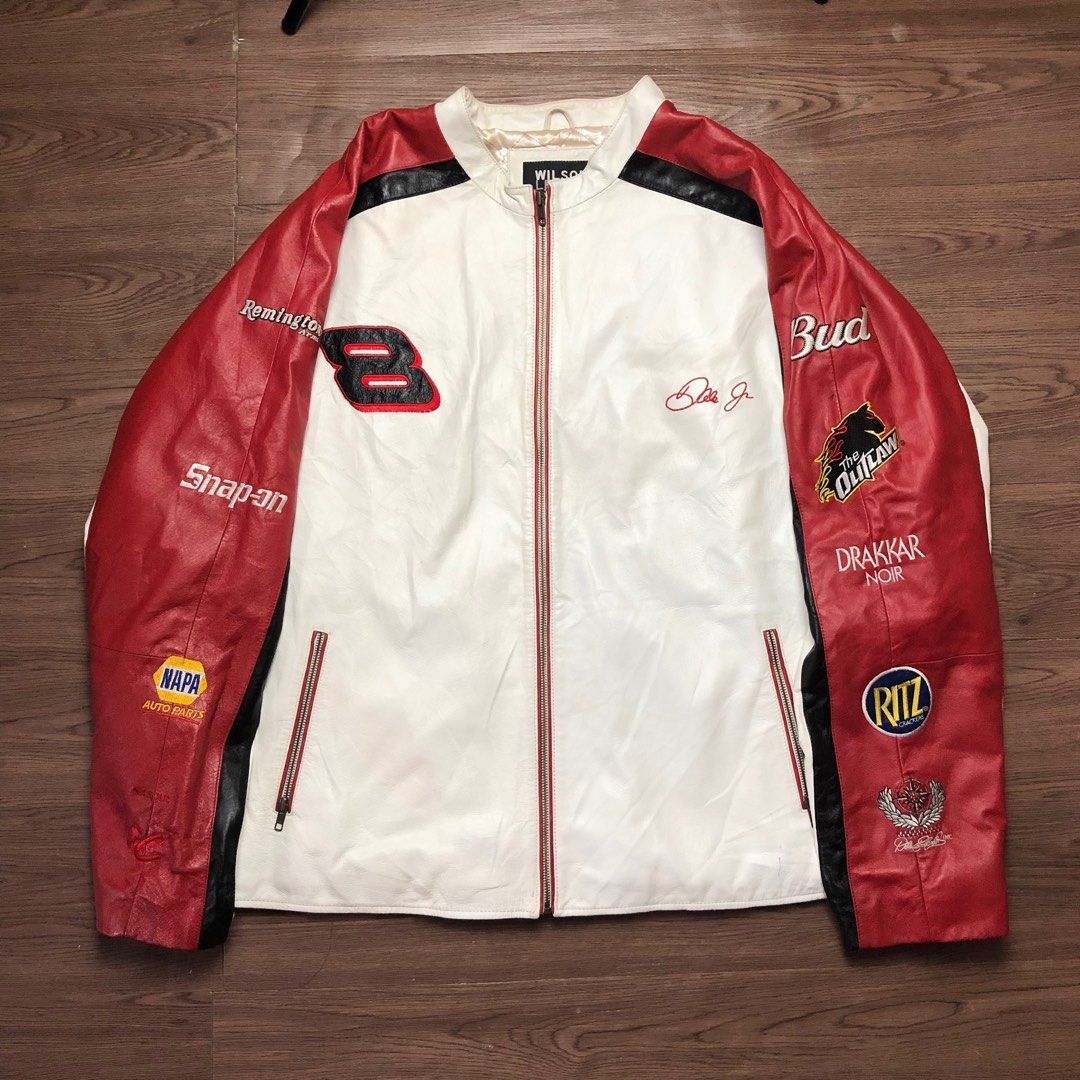 Vintage Dale EarnhardtJr. Wilsons Leather Chase Authentic nascar leather Jacket