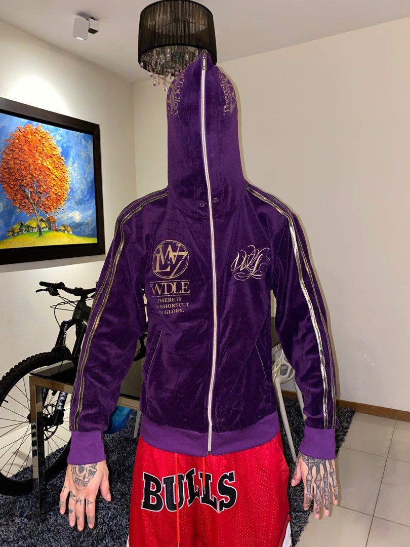 Purple deals velvet hoodie