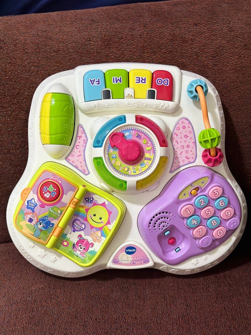 Vtech play & learn activity table pink hotsell