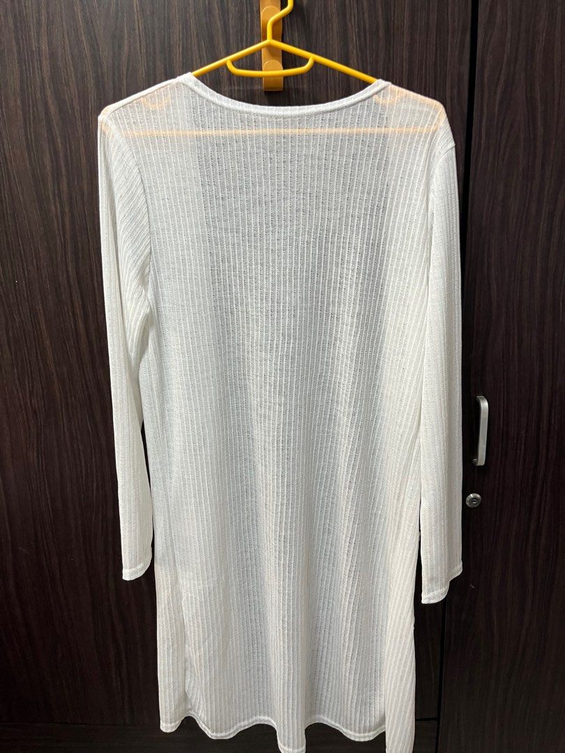 White transparent cardigan cheap