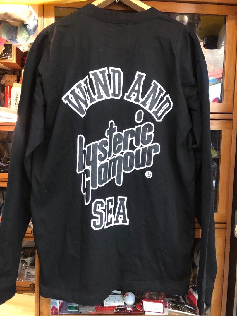 WIND AND SEA x Hysteric Glamour 23ss, 男裝, 上身及套裝, T-shirt