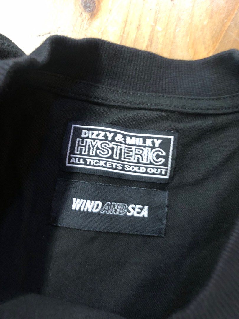 WIND AND SEA x Hysteric Glamour 23ss, 男裝, 上身及套裝, T-shirt