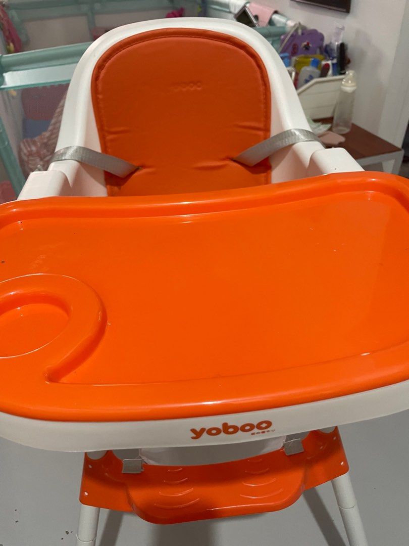 Yoboo Baby High chair (Category: Changing Tables & Stations) located in Daet. Submitted by florescaju85806 (Listing ID 1265559970, Image 3). Description: Good as new Going 5 months palang since nabili RFS: ayaw ni bb sa high chair gusto niya sa walker. .