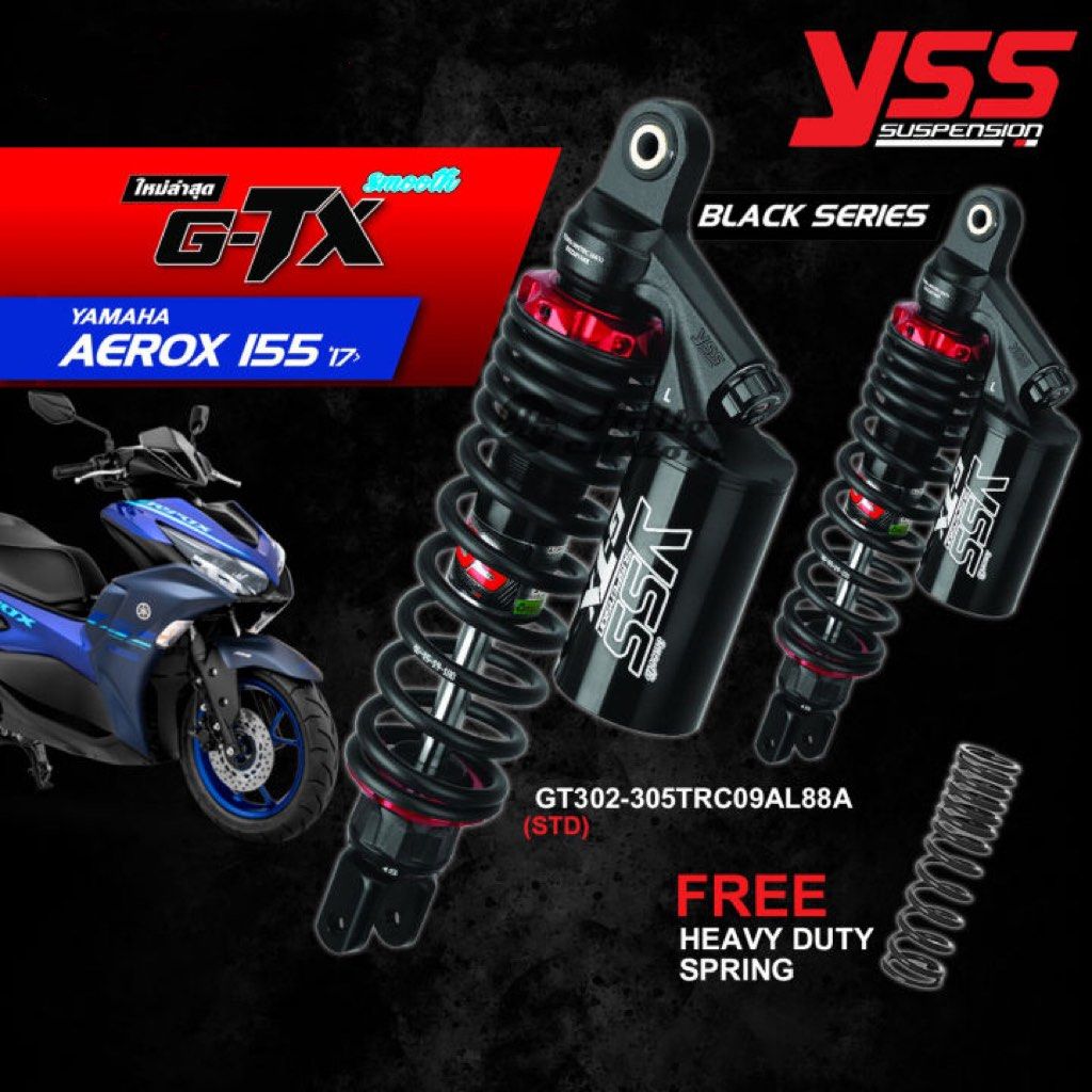 YSS GTX SUSPENSION YAMAHA AEROX 155 V1 V2 Motorcycles Motorcycle