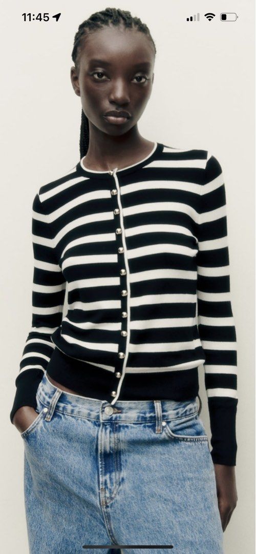 Zara knit Cardigan Women s Fashion Tops Longsleeves on Carousell