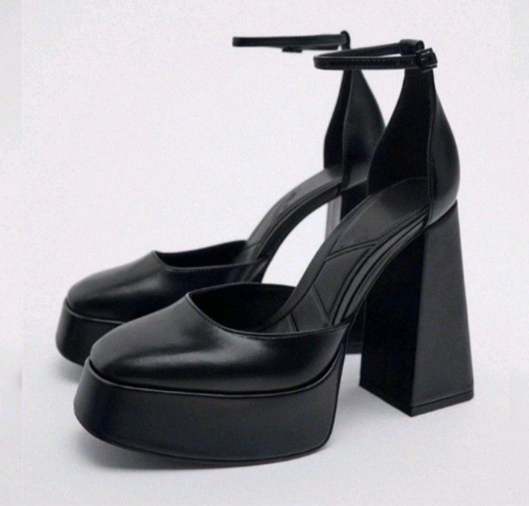 Zara Fuchsia Pink Patent Leather Platform Sandals Heels Size 9 | Leather platform  sandals, Platform sandals heels, Sandals heels