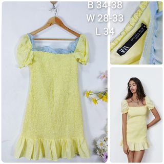 ZARA Smocked Dress